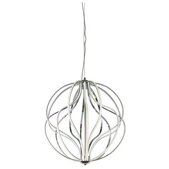 ET2 E21176-PC Aura LED 24 in. Polished Chrome Pendant Ceiling Light