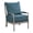 Azure Blue, variant on Scranton & Co Contemporary Spindle Arm Chair in Linen Beige Fabric