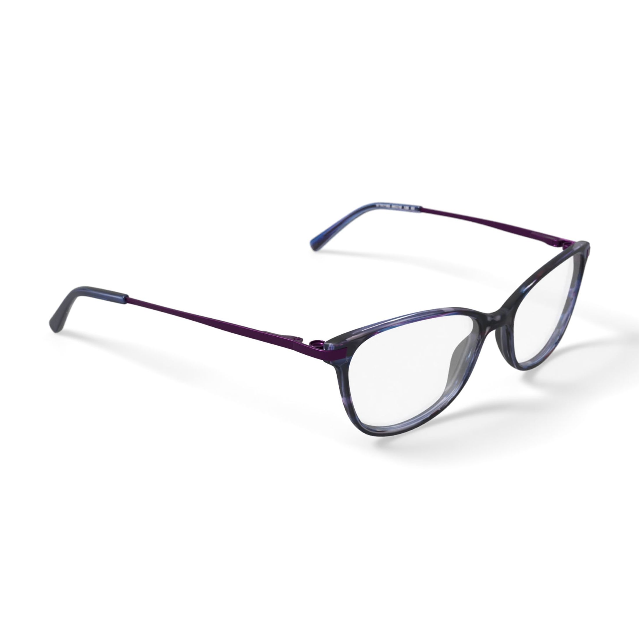 EasyClip Women's TK1183 Oval Prescription Eyeglasses with Case, Blue