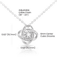thumbnail image 4 of Gift For Soulmate, If I Could Give You One Thing in Life, Love Knot Pendant Necklace, 4 of 10