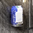 thumbnail image 2 of Caja de pañuelos de pared para guardar toallitas de cocina, transparente, de acrílico, para baño, 2 of 8
