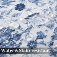 thumbnail image 3 of 5x7 Vintage Distressed Area Rug, Machine Washable Medallion Floral Carpet with Non-Slip Stain Resistant, for Living Room, Bedroom, Home Decoration, Blue, 3 of 6