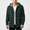 Green, variant on Men's Flannel Hoodie Jacket Casual Long Sleeve Button Down Plaid Shirt, Red, Size 3XL