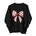 thumbnail image 3 of Yuyuzo Valentines Sweatshirts for Women Long Sleeve Crewneck Heart Graphic Pullover Tops Soft Fashion Shirts, 3 of 7