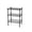 Black, variant on 3-Tier Steel Wire Shelving Unit Compact 17.71"x11.81"x23.63" Snap-Fit Assembly 55 Lbs Per Shelf