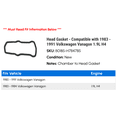 thumbnail image 2 of Head Gasket - Compatible with 1983 - 1991 Volkswagen Vanagon 1.9L H4 1984 1985 1986 1987 1988 1989 1990, 2 of 2