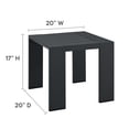 thumbnail image 5 of Modway Tahoe Outdoor Patio Powder-Coated Aluminum 3-Piece Chaise Lounge Set in Gray White, 5 of 6