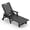 Black, variant on MINDYES Outdoor Chaise Lounge Chair, Adjustable Pool Lounge Chair, Patio Recliner for Poolside and Backyard, Black