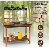 Kotek Kids Fir Wood Mud Kitchen Table with 4 Pots