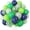 Green Silver Blue, variant on 60Pcs BalloonsOrange Blue, Outer Space Party Balloons SetNavy Blue Silver Orange Yellow Agate Latex Balloon, Blue Party Balloons for Boys Kids Space Theme Birthday Party, Graduation, Baby Shower
