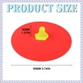 thumbnail image 3 of Silicone Lids for Cups, Silicone Cup Covers, Colored Universal Cup Lids, Reusable Mug Cover, Food Grade Dust-proof Airtight Seal Lids for Mugs Tea Cups Coffee Cup,Red, 3 of 9