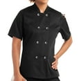 thumbnail image 2 of On The Line Women's Classic Chef Coat (Black, 3X), 2 of 9