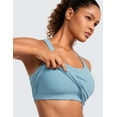 thumbnail image 4 of CRZ YOGA Seamless Ribbed Womens Tank Top Racerback Padded Athletic Workout Slim Cami, 4 of 4