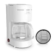 thumbnail image 1 of T-Fal Cafetera de Filtro Permanente Heliora Petit Blanca, 6 tazas, con Sistema Antigoteo, CM3211MX, 1 of 6