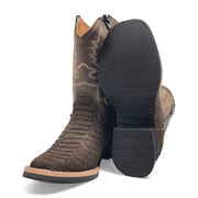 The Western Shops Kids Python Print Leather Cowboy Boot