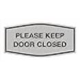 thumbnail image 3 of Signs ByLITA Fancy Please Keep Door Closed Sign - Security and Safety | Durable Material | Easy to Install (Lt Gray) - Large 1 Pack, 3 of 4