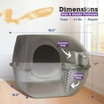 thumbnail image 4 of Caja de arena de limpieza automática Roll n Clean regular peltre, 4 of 8
