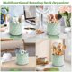 thumbnail image 3 of 360°Rotatable Pen Holder, 5 Girds Cute Pencil Storage Box Green, 3 of 5