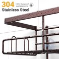 thumbnail image 3 of Shower Caddy Hanging Bathroom Organizer: Rustproof Shelf for Inside Shower - No Drilling, Over Showerhead - Bath Shelves for Shampoo, Soap - Bronze, 3 of 6