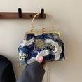 thumbnail image 5 of Jiibva Crane Pattern Clutch with Chain Chinese Style Crossbody Bag Women's Evening Bag for Wedding Banquet Party Prom Events, 5 of 7