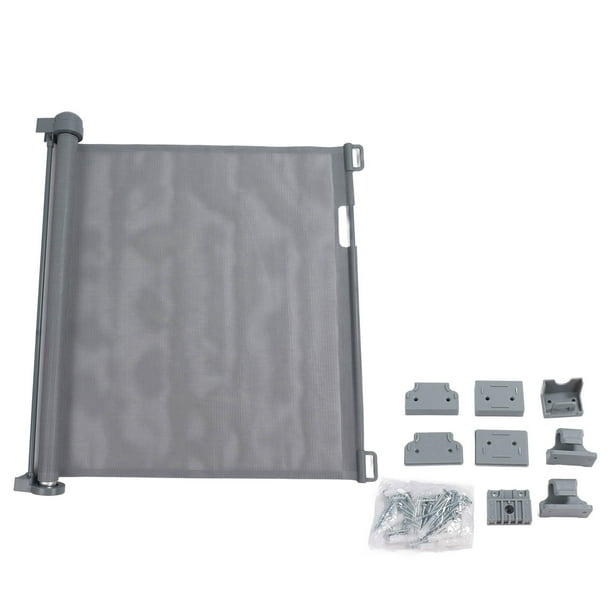 Puerta retráctil para bebés, puerta de seguridad flexible y ajustable para interiores y exteriores, para escaleras, puertas y pasillos