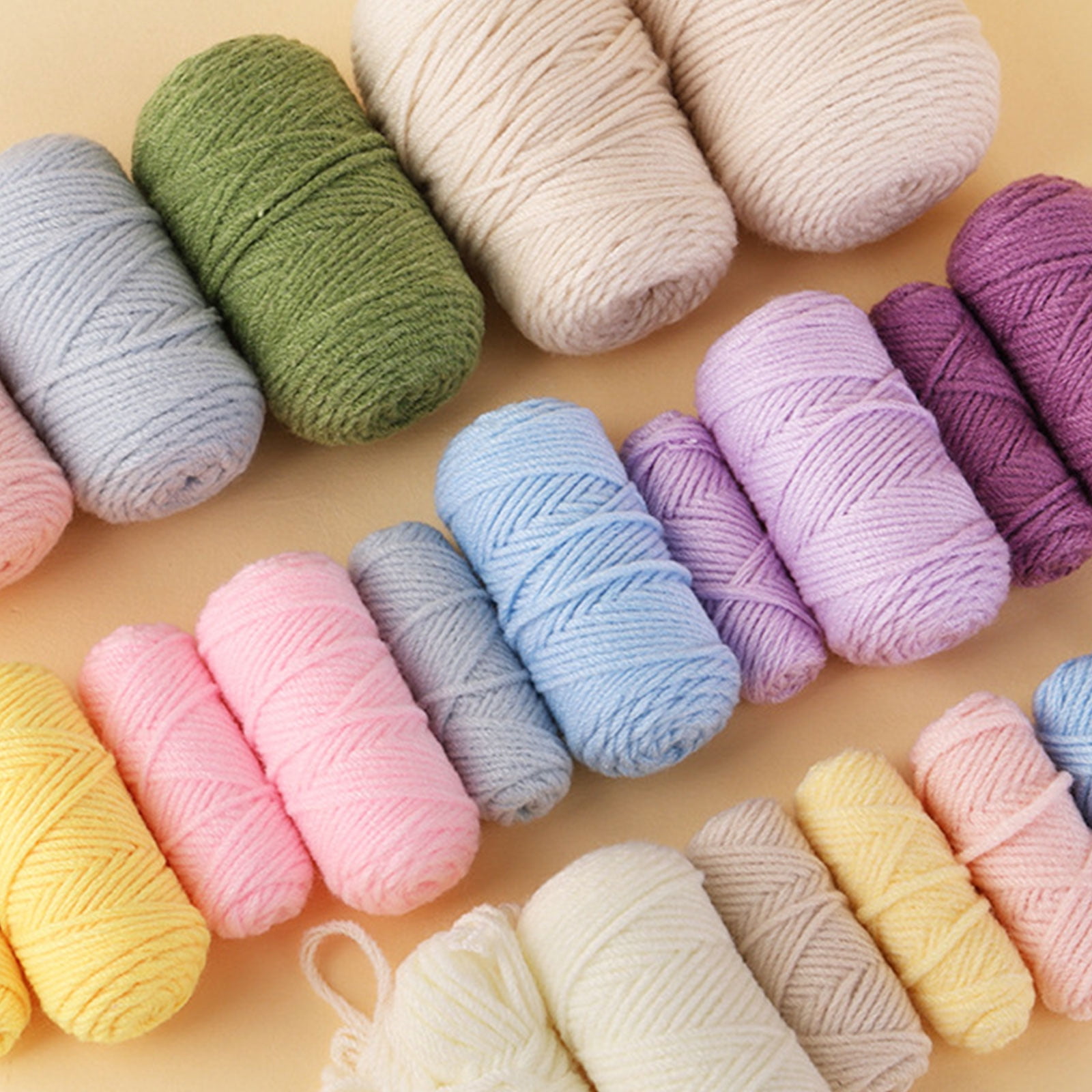 Crochet Starter with Yarn, Crochet Hook, Needle, Knitting Marker, Instruction and Crochet Accessories