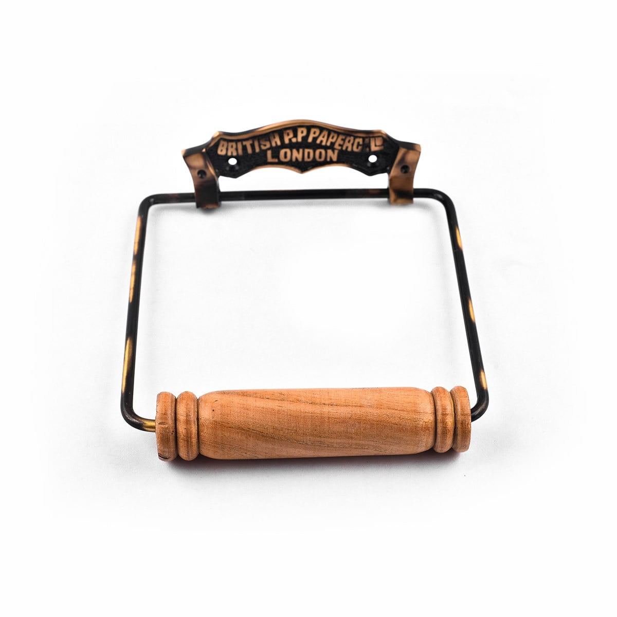 Renovator's Supply Antique Brass British Toilet Paper Tissue Holder