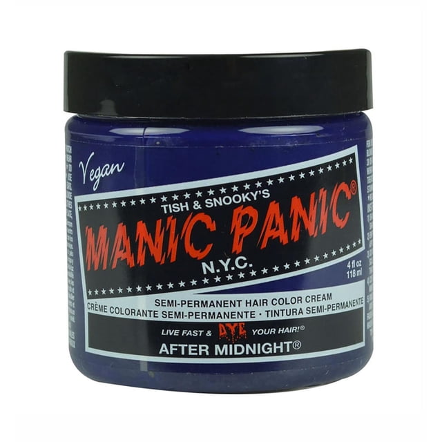 Set 4 Tinte Semi Permanente Manic Panic After Midnight 118 Ml azul marino