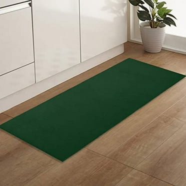 Solid Color Dark Green Outdoors Indoors Welcome Front Door Mat Floor Mat Home Decor 24x16 Inch