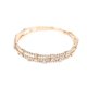 thumbnail image 1 of Tres capas de diamantes de imitación pulseras brazalete de joyería ajustable pulsera de novia para las mujeres, 1 of 6