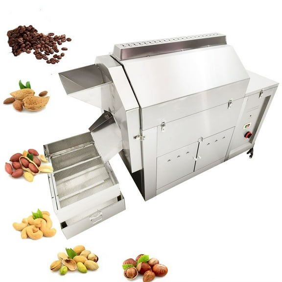 220V Coffee Bean Roaster Machine Drum Fry Machine Nut Roasting Machine 110LBS