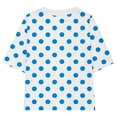 thumbnail image 7 of WQQZJJ Summer T-shirt for Girls, Polka Dot Printed Fashion Tops Casual Crew Neck Short Sleeve Shirt Home Loose Clothing, 7 of 7
