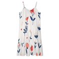 HANSHBDB Delicate Petal Icons 163 Women's Maxi Summer Dress , Loose