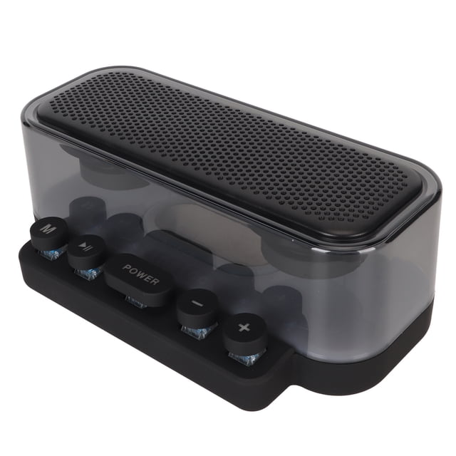 Speaker, RGB Speaker Stable Connection IPX5 Waterproof Subwoofer with Mechanical Keyboard Buttons for Home