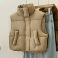 thumbnail image 2 of Ashirexll Womens Vests Outerwear, Womens Winter Coats, Winter Sleeveless Cardigan Pocket Warm Jacket Zipper Fashion Blouse Coat, 2 of 3