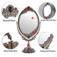 thumbnail image 4 of Espejo de maquillaje JUXYES de metal vintage con soporte, 4 of 9