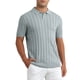 thumbnail image 1 of Inspire Chic Conjunto Camisetas de Polo para Hombre Textura de Tejido Cuello de Punto Manga Corta Tallas 2XL Gris Claro, 1 of 6