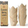 thumbnail image 1 of Forros para magdalenas Bake Choice Tulip, 200 unidades, 5 x 5,5-8 cm, 75 g/m², 1 of 7