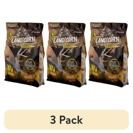 (3 pack) Evolved Habitats Camo Corn Deer Attractant 5 lb Bag