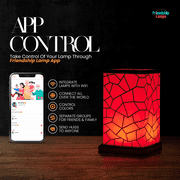 Classic Friendship Lamp® - Wi-Fi Touch Lamp for Long-Distance Friends, Family & Couples, 200+ Colors, App Setup -Single lamp