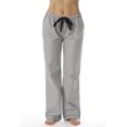 thumbnail image 4 of Cocoom Button Down Stripe Pajama Pant Set 6717-BLK-L (Black / White, Medium), 4 of 4