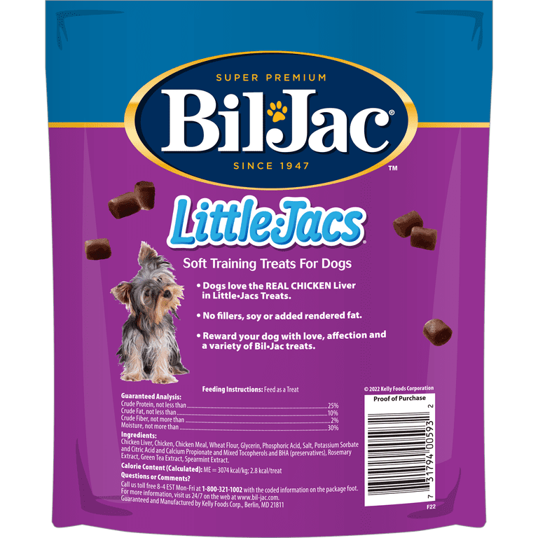 Bil-Jac Little Jacs Chicken Liver Soft Dog Treats, 12 oz photo 2