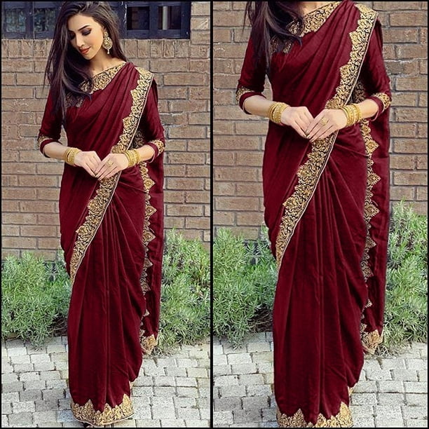 SySea - Women Long Sleeve Casual Plus Size Long Dress Saree Sari ...