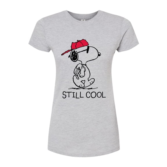 Peanuts - Snoopy Still Cool - Juniors Fitted Graphic T-Shirt