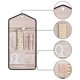 thumbnail image 4 of Jewelry Rolls Pouch for Travel Foldable Jewelry Storage Bag Organizer Jewelery Case for Bracelet Necklace Ring StorageBlack, 4 of 5