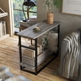 thumbnail image 6 of Furniture of America Quint 1-Shelf Wood Indoor End Table, Vintage Gray Oak, 6 of 8