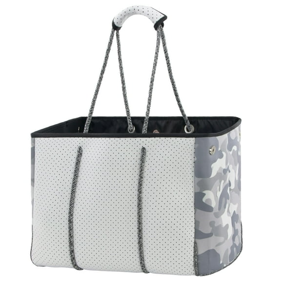 Bolsa de Playa Tote Bag QOGiR Neopreno CAMO Grande para Mujer