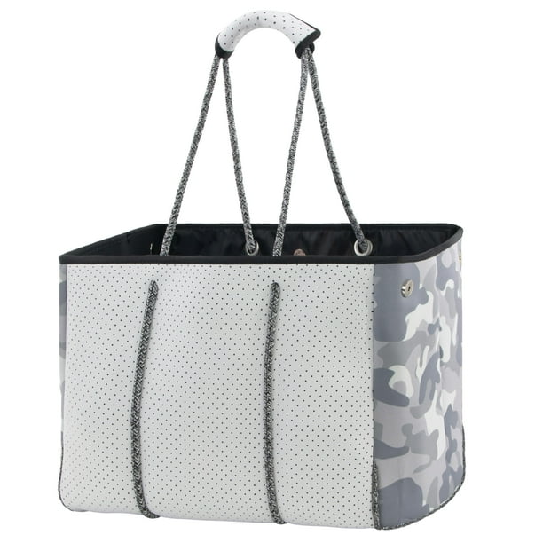 Bolsa de Playa Tote Bag QOGiR Neopreno CAMO Grande para Mujer