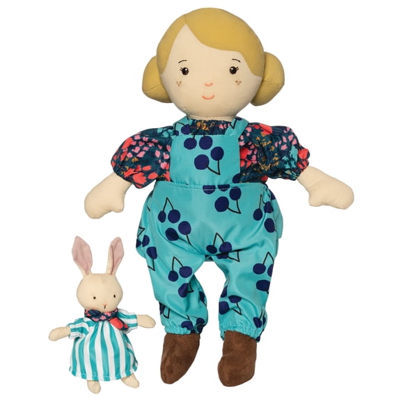 Manhattan Toy Playdate Friends Ollie Machine Washable and Dryer Safe 14 Inch Doll with Companion Stuffed Animal