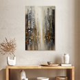 thumbnail image 2 of Elephant Stock Silver City Wall Art - Vertical Canvas Wall Art - Hallway Wall Decor - Abstract Canvas - Beige And Gold Decor By Osnat Tzadok - 24" x 36", 2 of 4